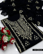 3PC Handmade Gotta Work Unstitched Lawn Suit