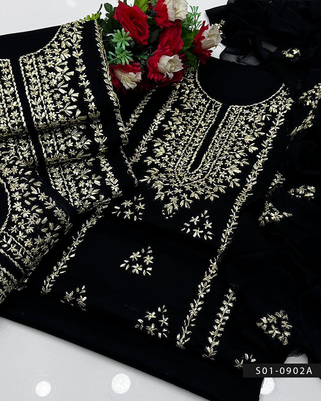 3PC Handmade Gotta Work Unstitched Lawn Suit