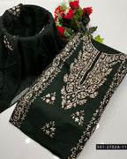 3PC Premium Lawn Handmade Gotta Work Dress – New Design Collection