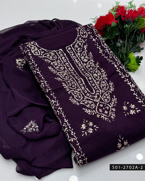 3PC Premium Lawn Handmade Gotta Work Dress – New Design Collection