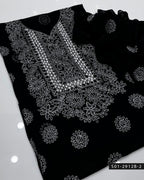 2PC Bamber Chiffon Shadow & Sheesha Handmade Dress