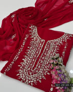 2PC Hand-Embroidered Chiffon