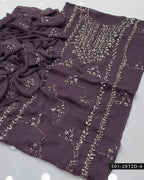 2PC Hand-Embroidered Chiffon