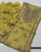 2PC Hand-Embroidered Chiffon